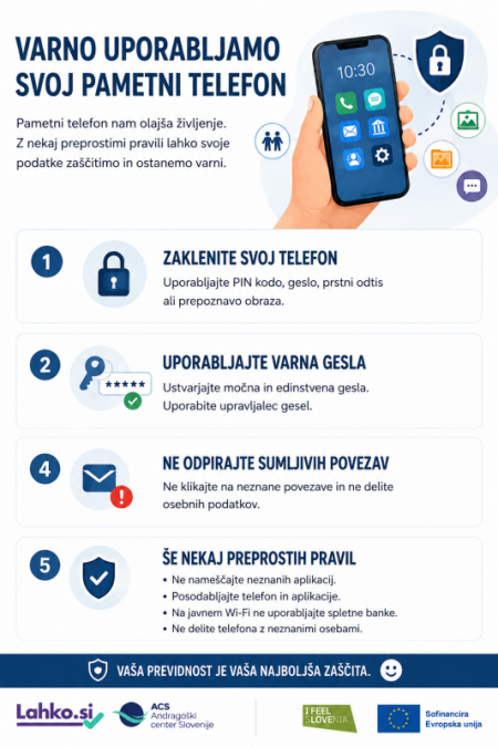 Varna uporaba pametnega telefona